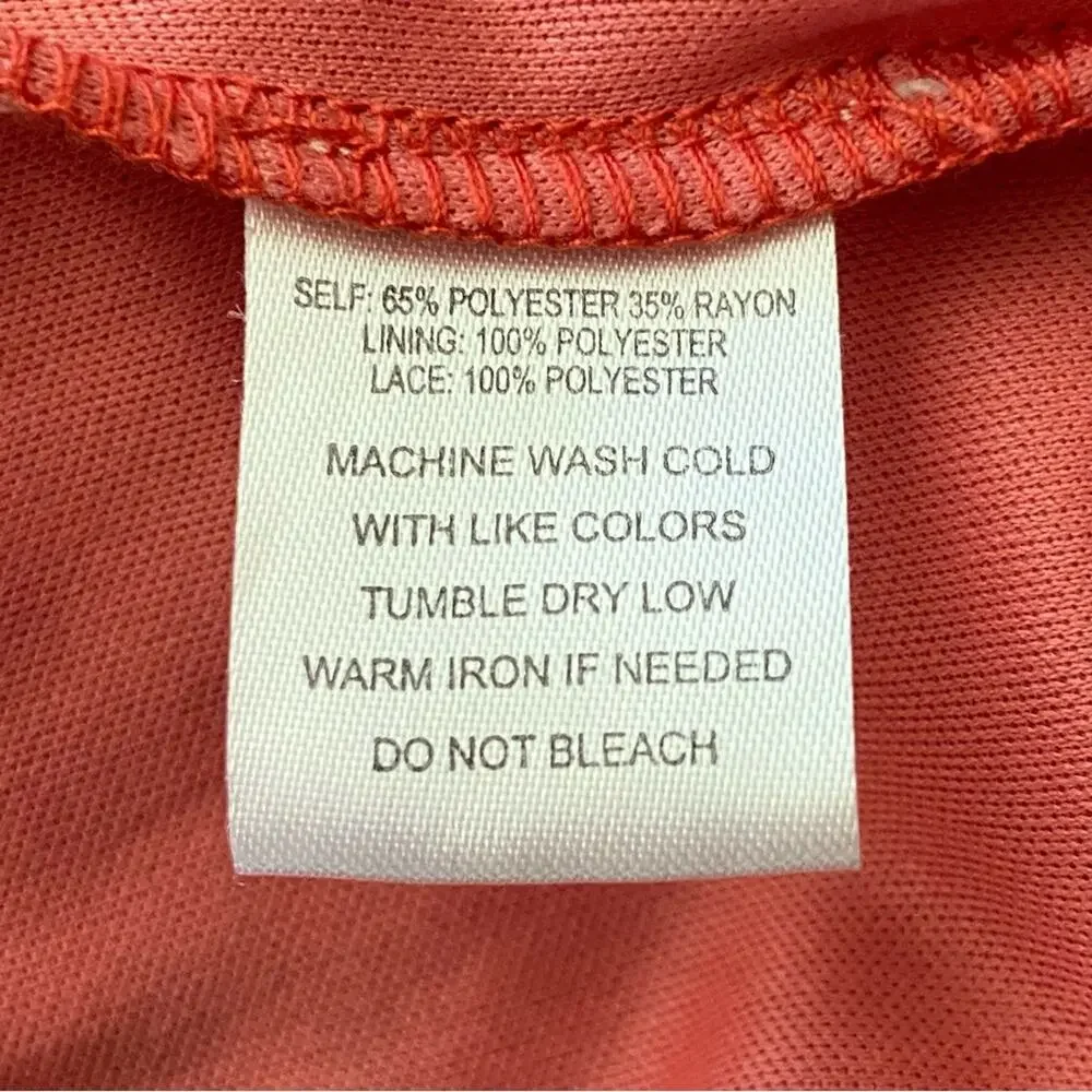 Indigo Rose Ruffle Mini Dress In Orange Women’s Size 2X - Picture 6 of 7